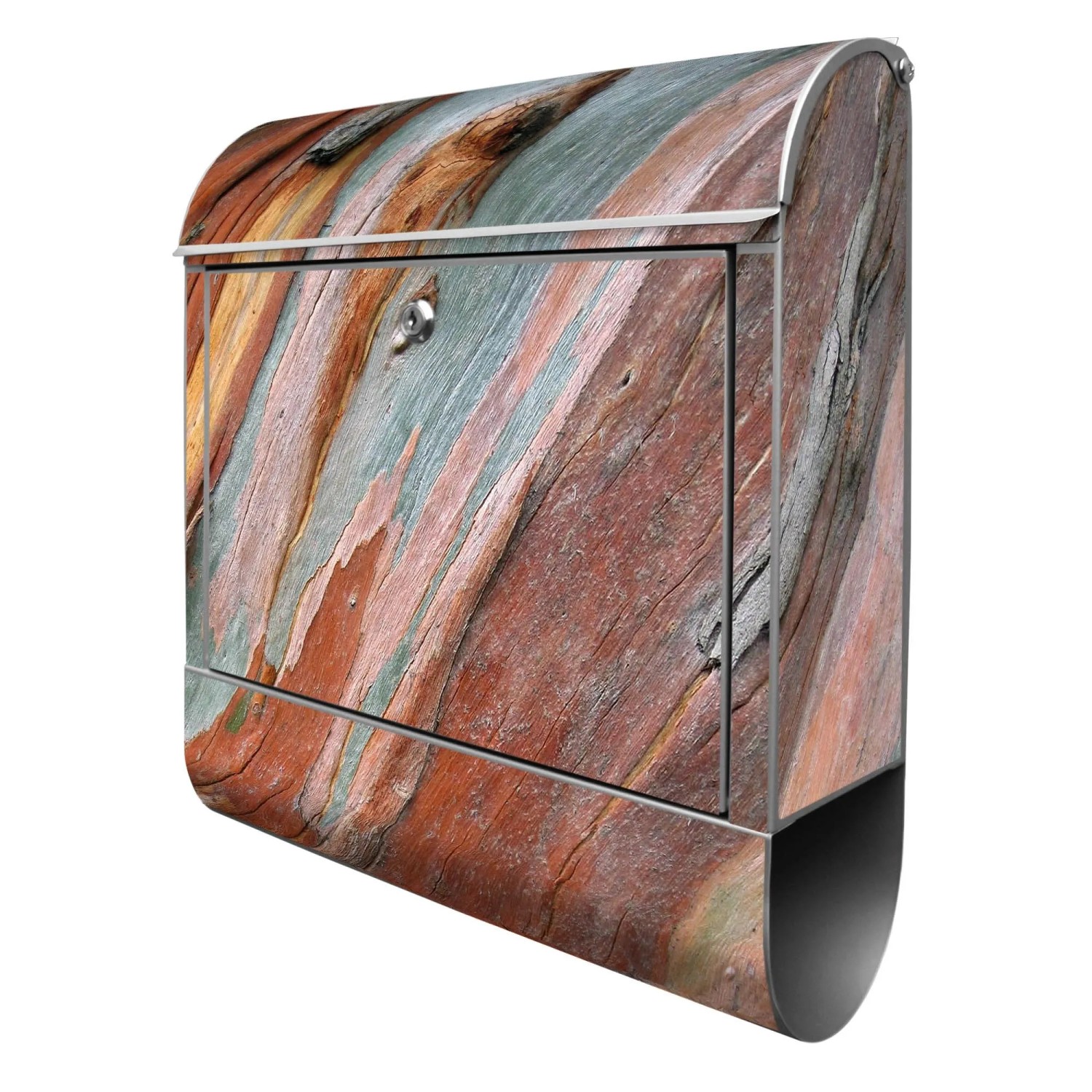 Banjado Design Briefkasten Silber Pulverbeschichtet 39x47x14cm 2 Schlüssel günstig online kaufen