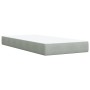 Hellgraue vidaXL Boxspringbett-Matratze, 90x190 cm, Samt.