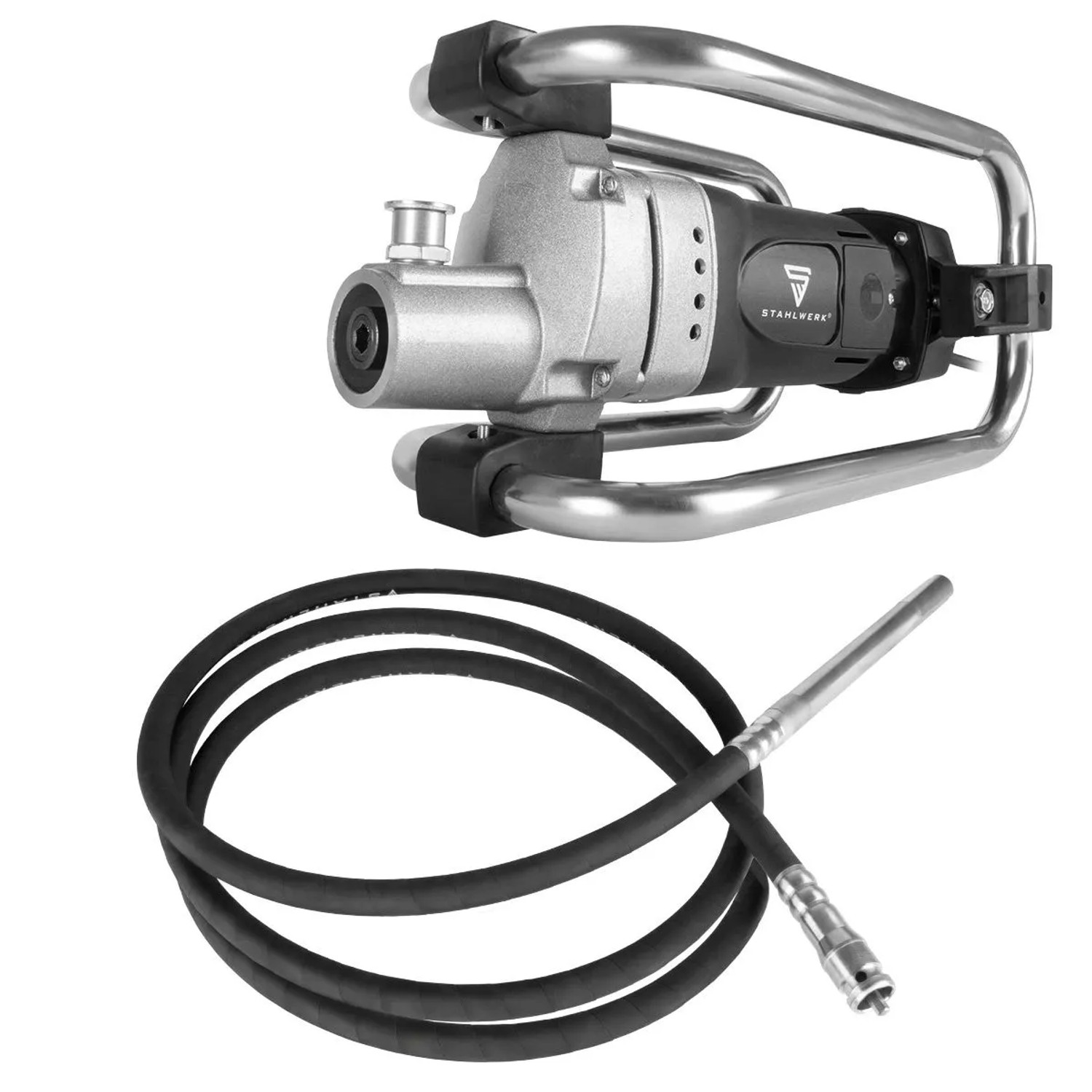 STAHLWERK BR 2300 ST Betonverdichter Set 2300 Watt mit 4000 U Pro min