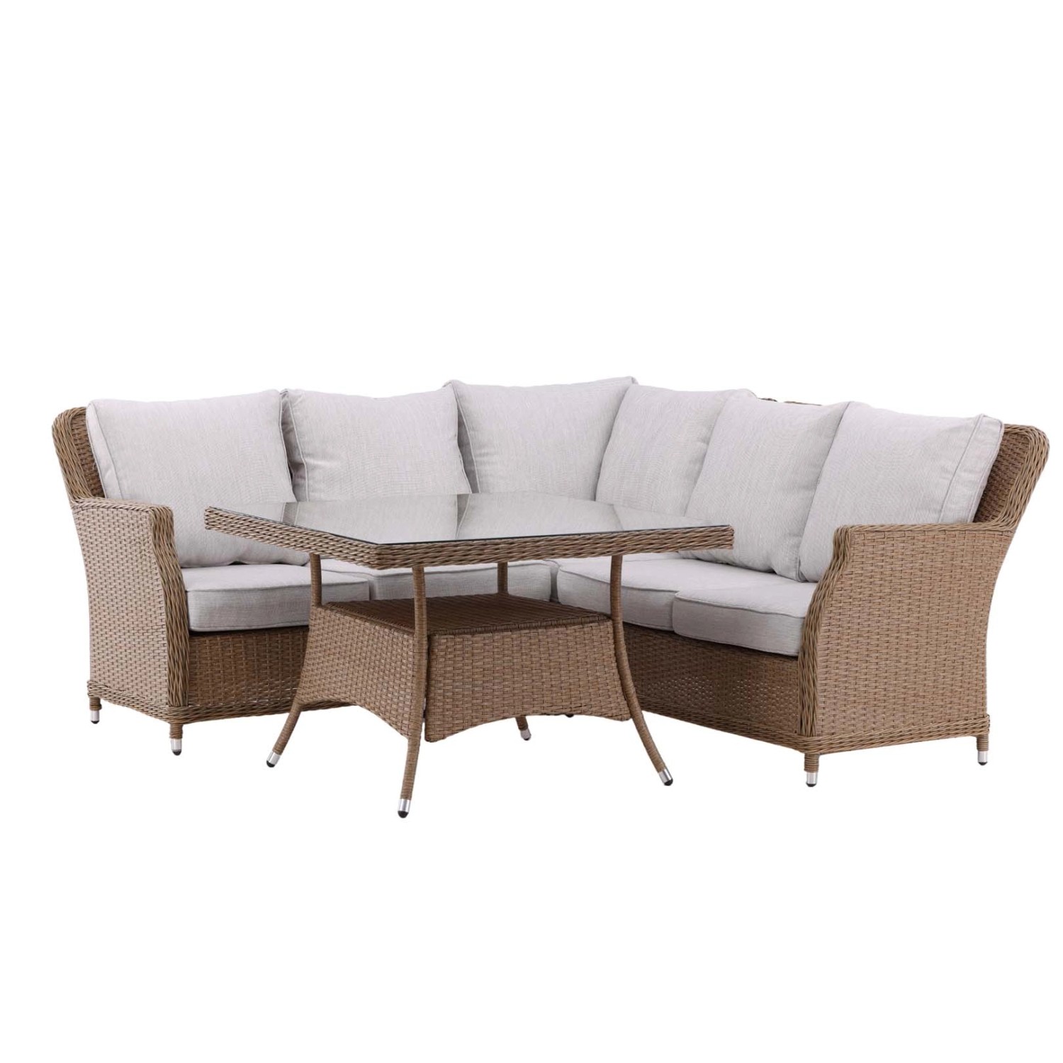 Thumbnail - ebuy24 Vikelund Lounge-Set 2 Teile Beige Natur