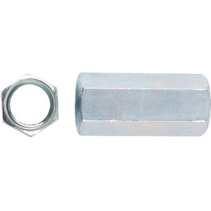 Verbindungsmutter M12 x 30 mm Stahl Feuerverzinkt 2 Stück