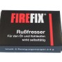 Firefix Rußfresser für Öl- und Kohleöfen, 5 Reinigungsmengen in schwarzer Verpackung.