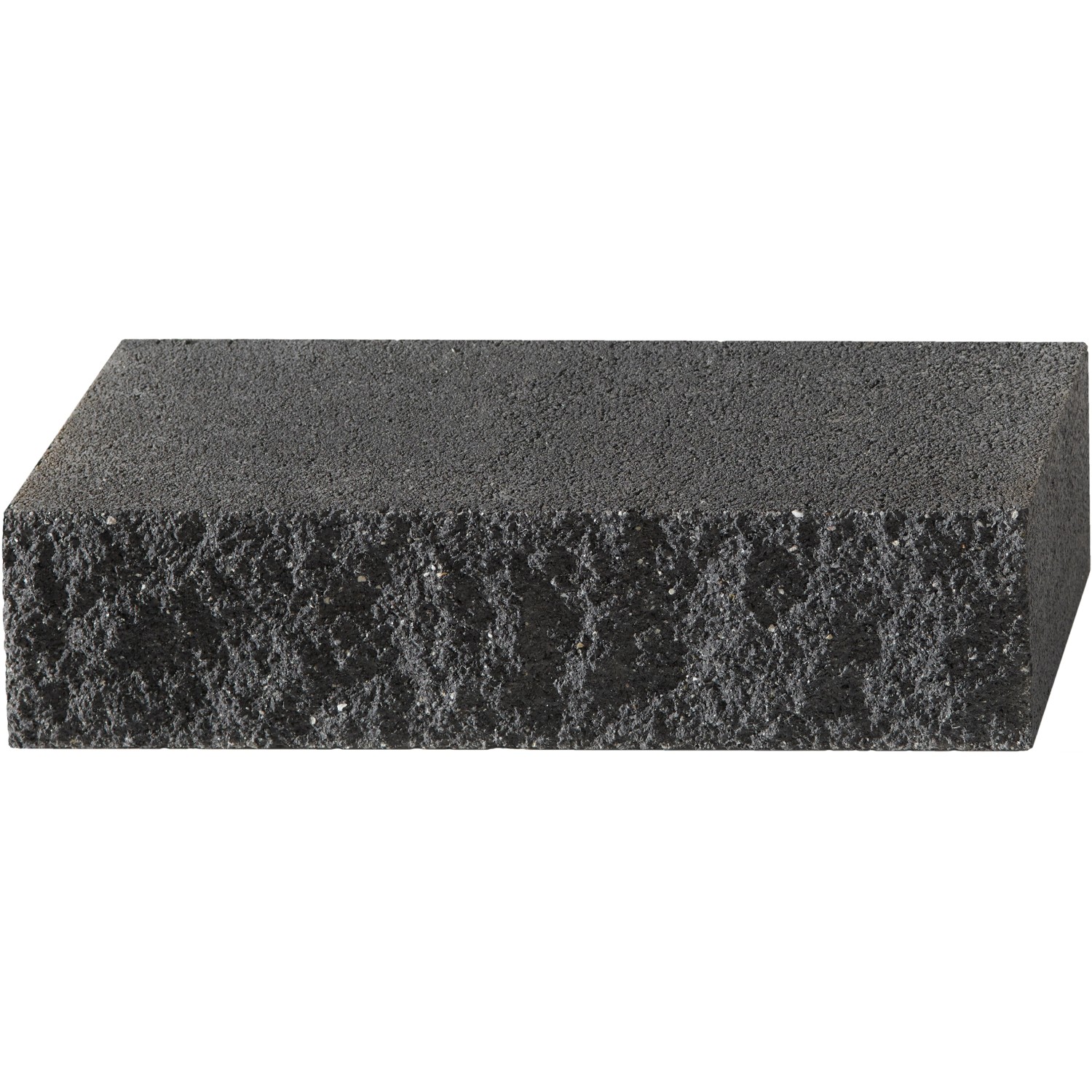 Graphitfarbener Kann Mauerstein Montania, 40x15x10 cm, für Mauern und Beeteinfassungen.