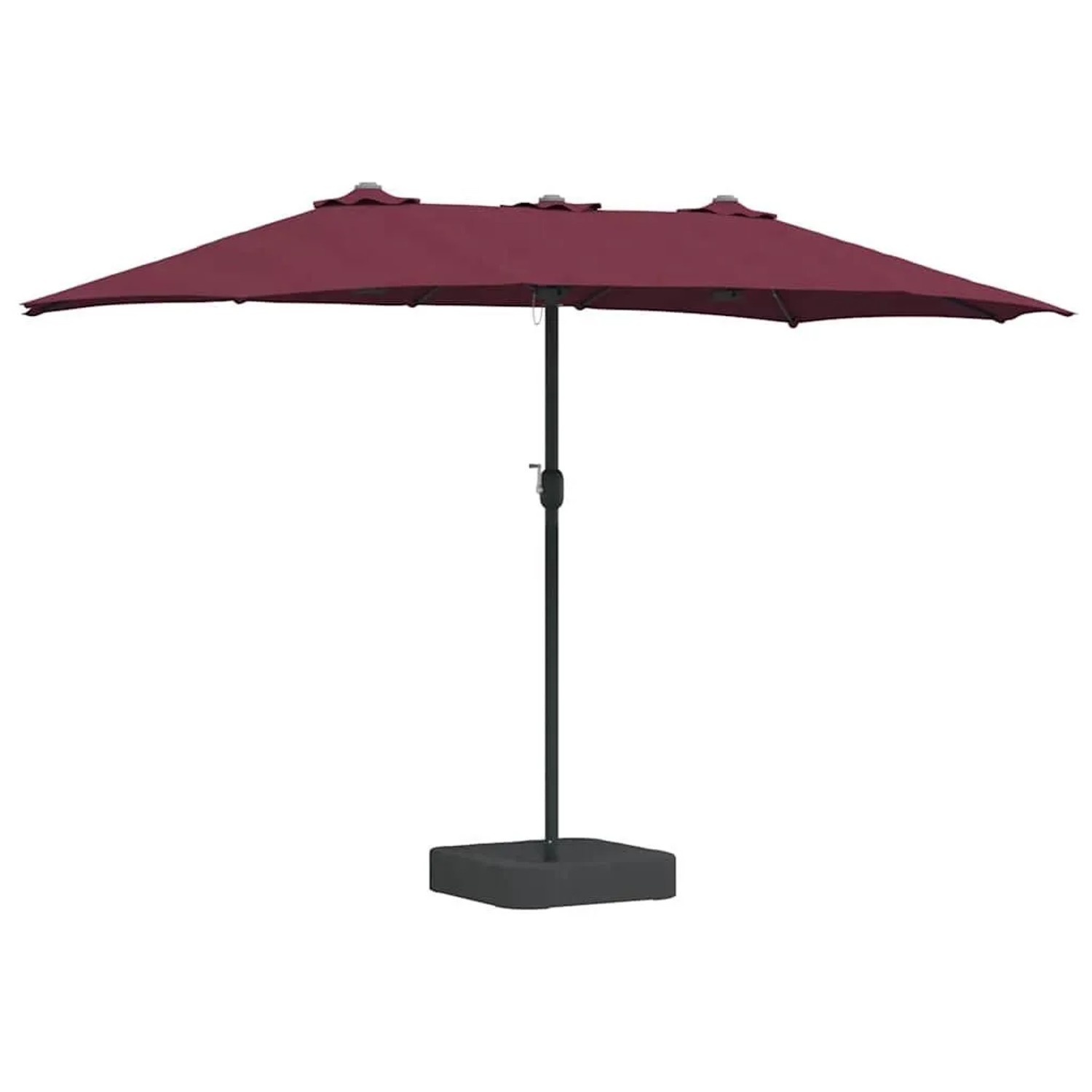 vidaXL Gartenparasol Bordeauxrot 385 x 209 x 244 cm Stoff 42003287 günstig online kaufen