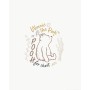 Beiges Winnie the Pooh Wandbild (40x50cm) von Komar für Kinderzimmer.