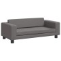 vidaXL Hundebett mit Verlängerung Grau 100x50x30 cm Kunstleder 172029_6