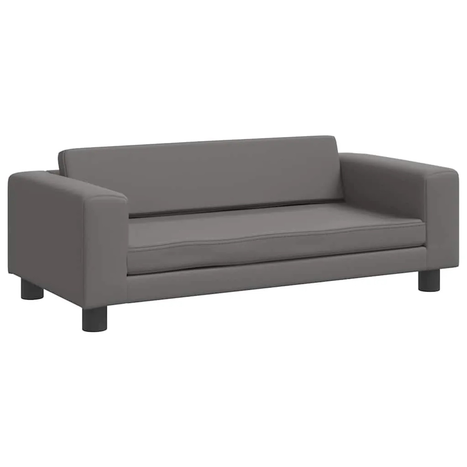 vidaXL Hundebett mit Verlängerung Grau 100x50x30 cm Kunstleder 172029_6
