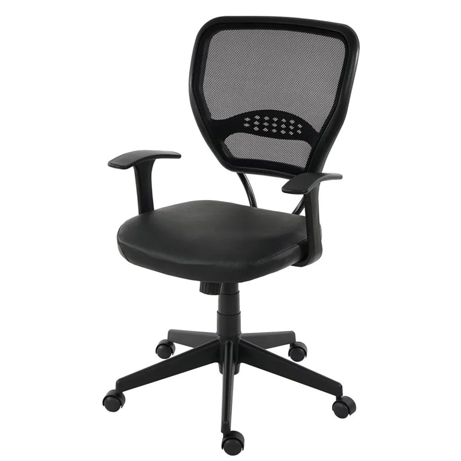 MCW Profi-Bürostuhl Chicago Kunstleder Schwarz mit Armlehnen
