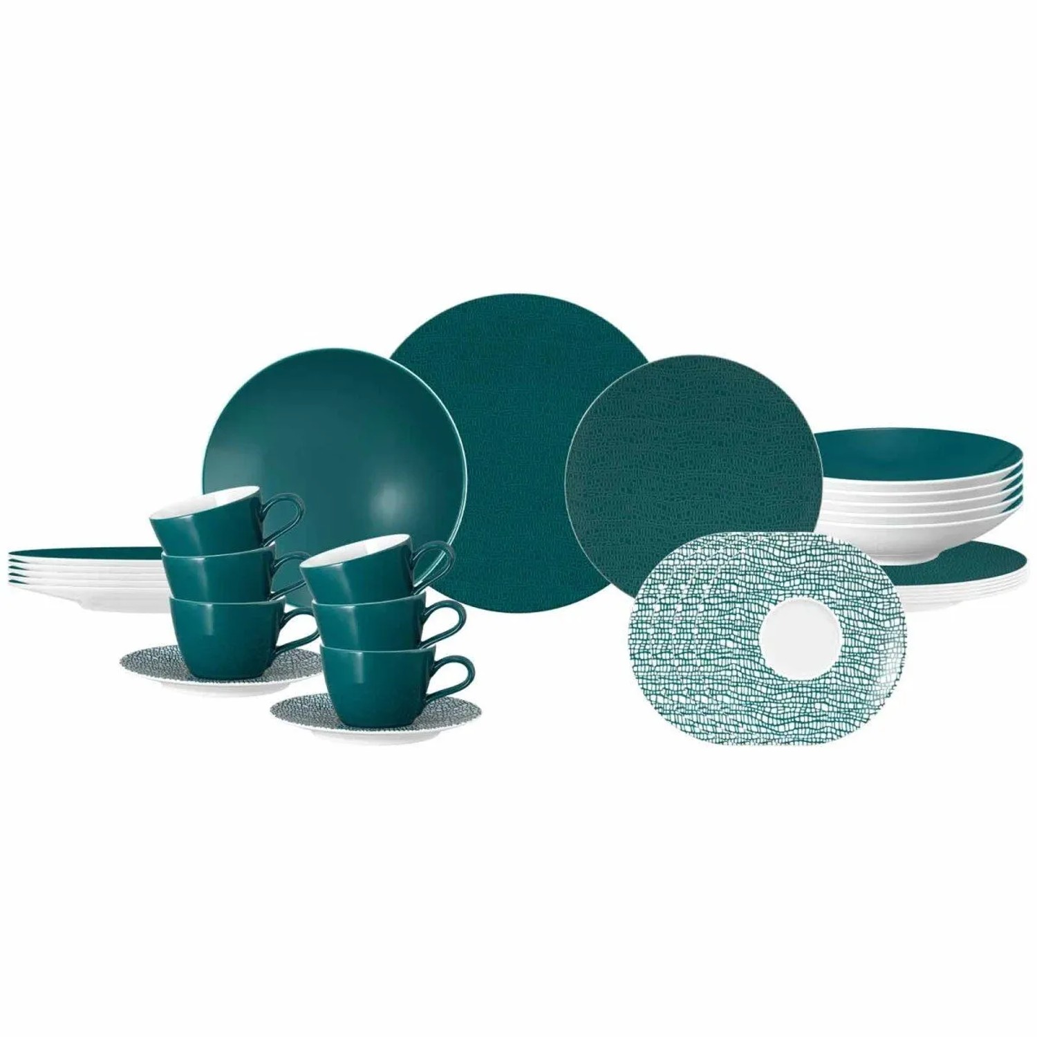 Seltmann Weiden Life Fashion Kombiservice 30-teilig Trendy Petrol