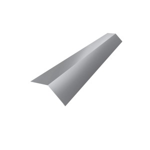 Smart Cover Traufblech aus Stahl, 4x3,5x100 cm, Weißaluminium für Dachbleche.