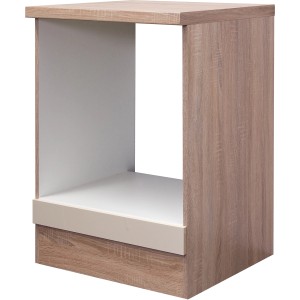Flex-Well Herd-Umbauschrank Orlando, 60 cm, Kaschmir/Sonoma Eiche, für Einbauherd