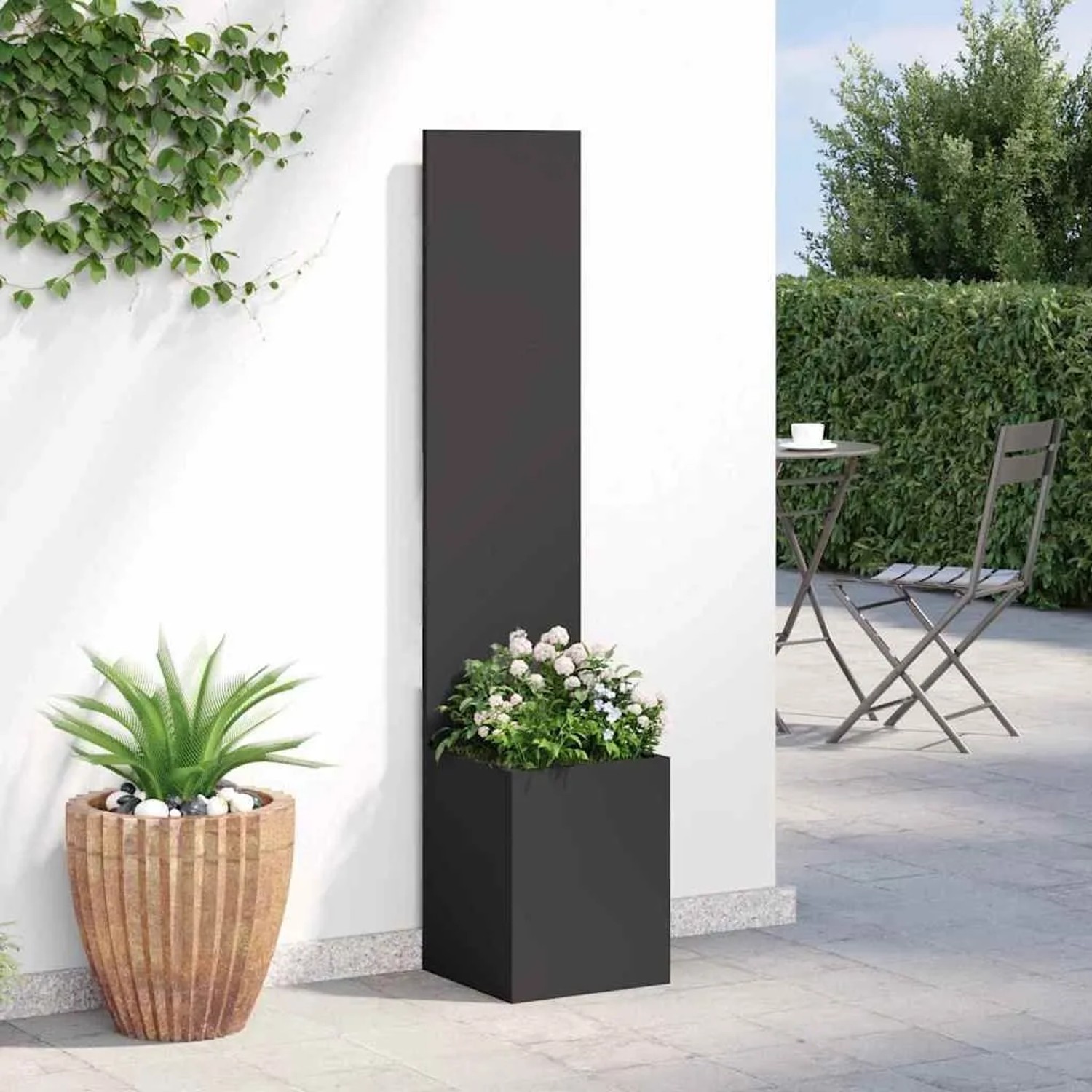 vidaXL Garten Sichtschutz-Leinwand, schwarz, 150cm hoch. Zubehör für Zaunbau & Sichtschutz.