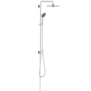 Grohe QuickFix Duschgarnitur Vitalio Joy 260 mit Kopf- und Handbrause, Chromoptik.