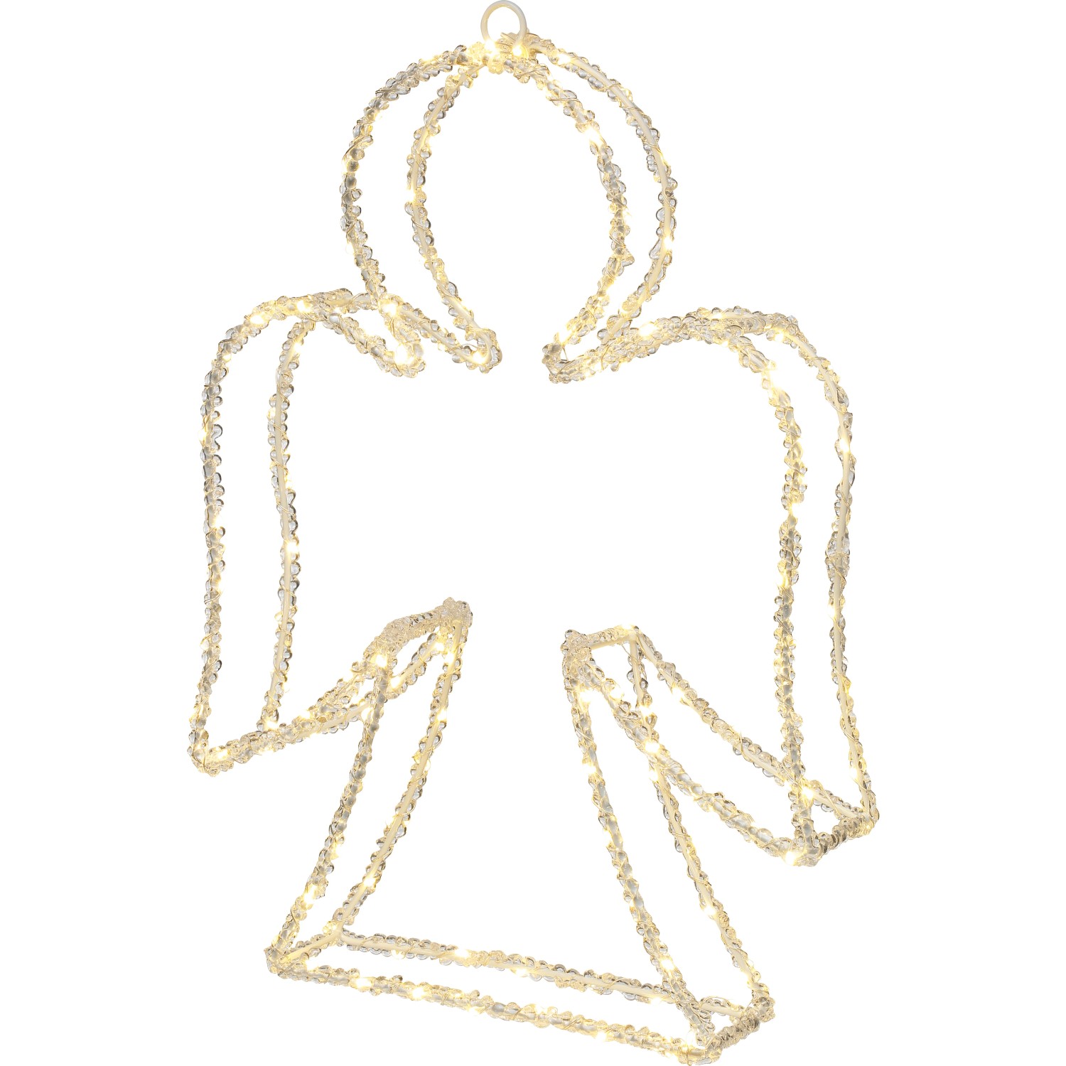 LED-Silhouetten-Figur Engel 45 cm Transparent