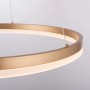 Moderne Paul Neuhaus LED-Pendelleuchte Titus, 40 cm, Messing matt, dimmbar.