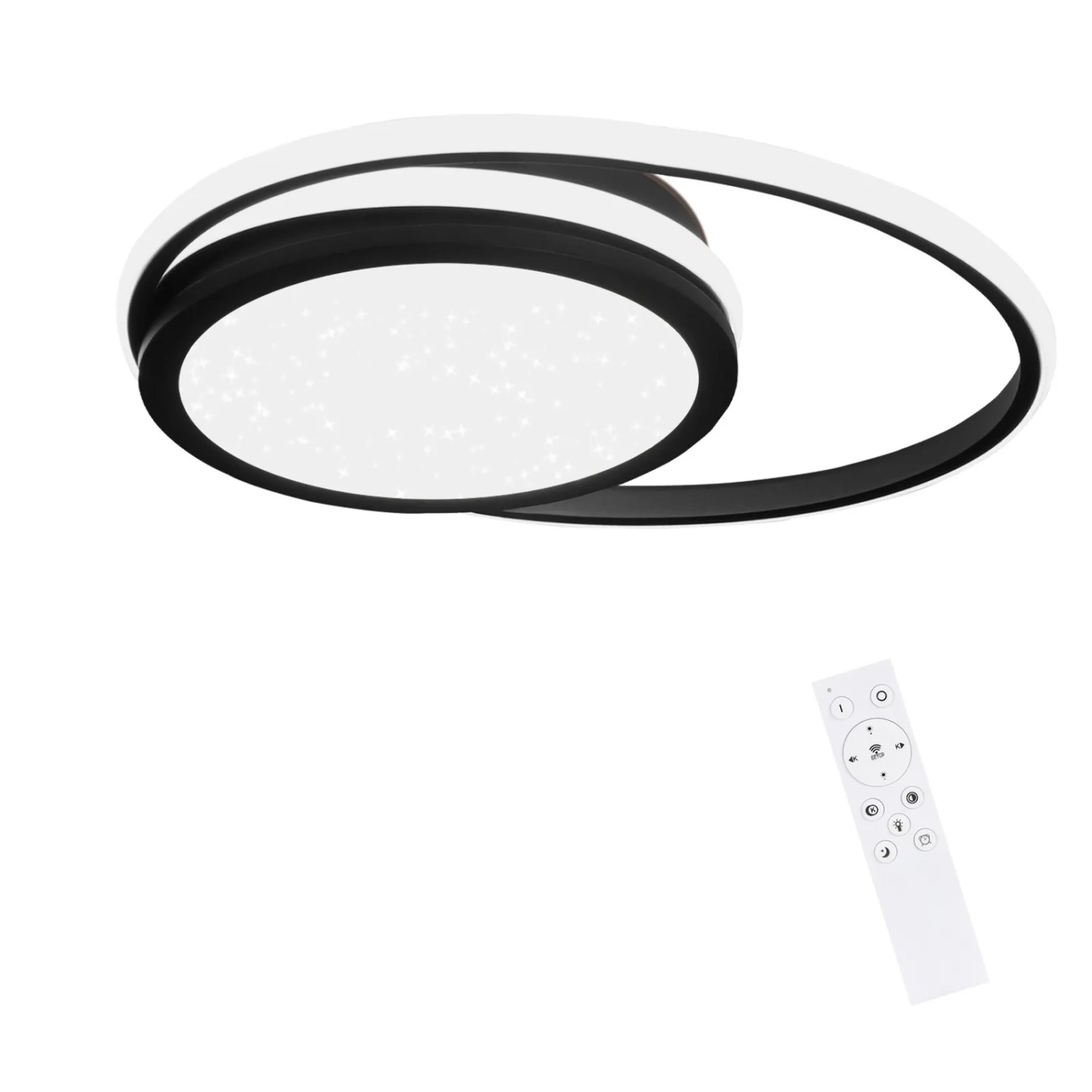 NETTLIFE LED Deckenleuchte aus Metall L47cmSchwarz-4