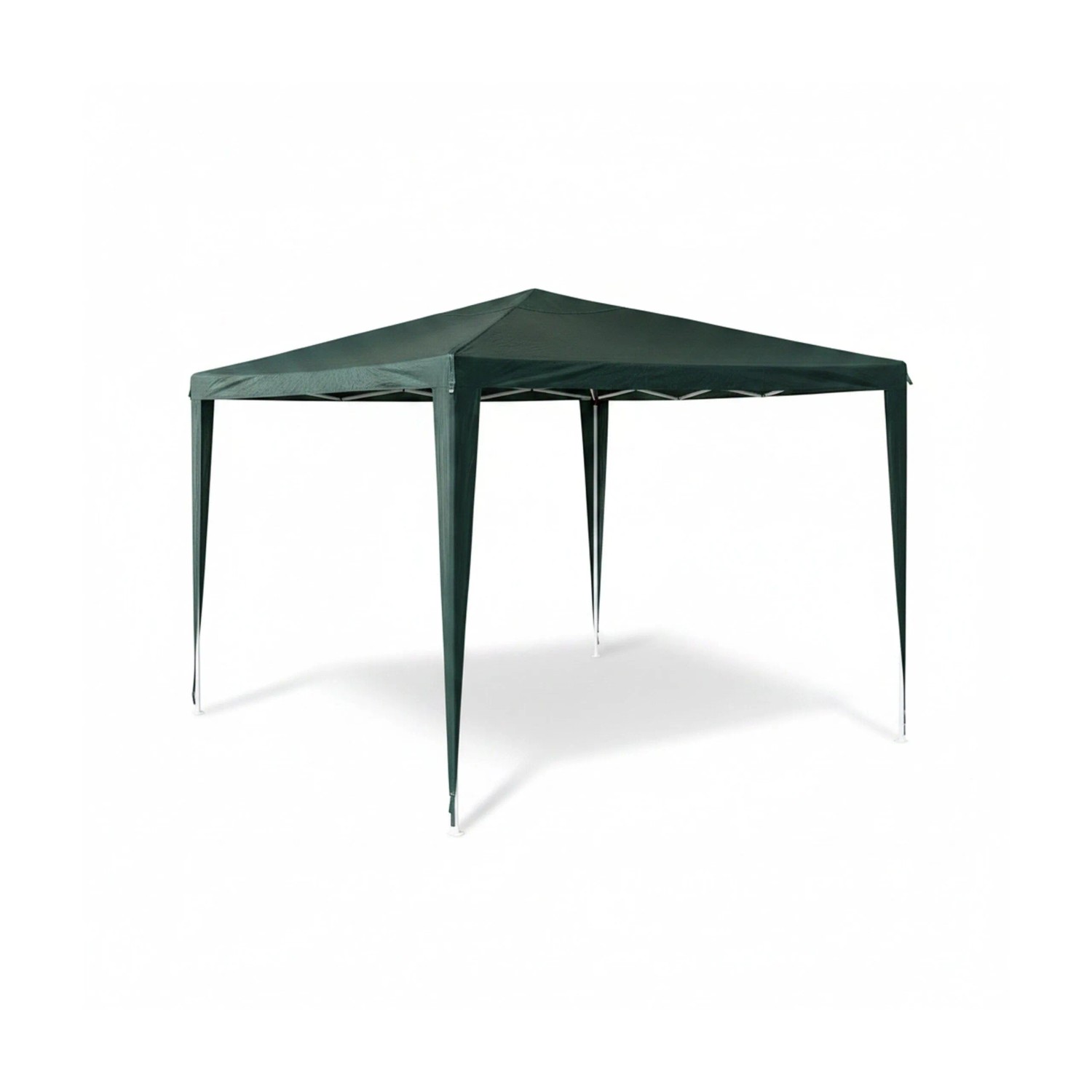 Relaxdays Pavillon Zelt Stahlrohr Grün Wasserabweisend 2,5 m x 3 m x 3 m 5,6 kg