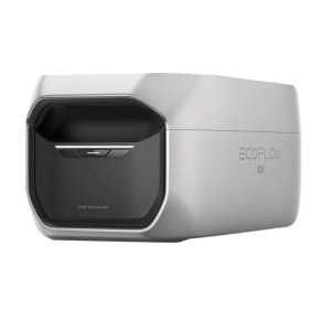 EcoFlow Delta 3 Max Plus Zusatzbatterie, grau-schwarz. Kompakte Power Station Erweiterung mit modernem Design für mehr Energie.