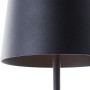 Detailaufnahme: Schwarze, matte LED-Tischleuchte Kaami, 37 cm, für den Außenbereich.