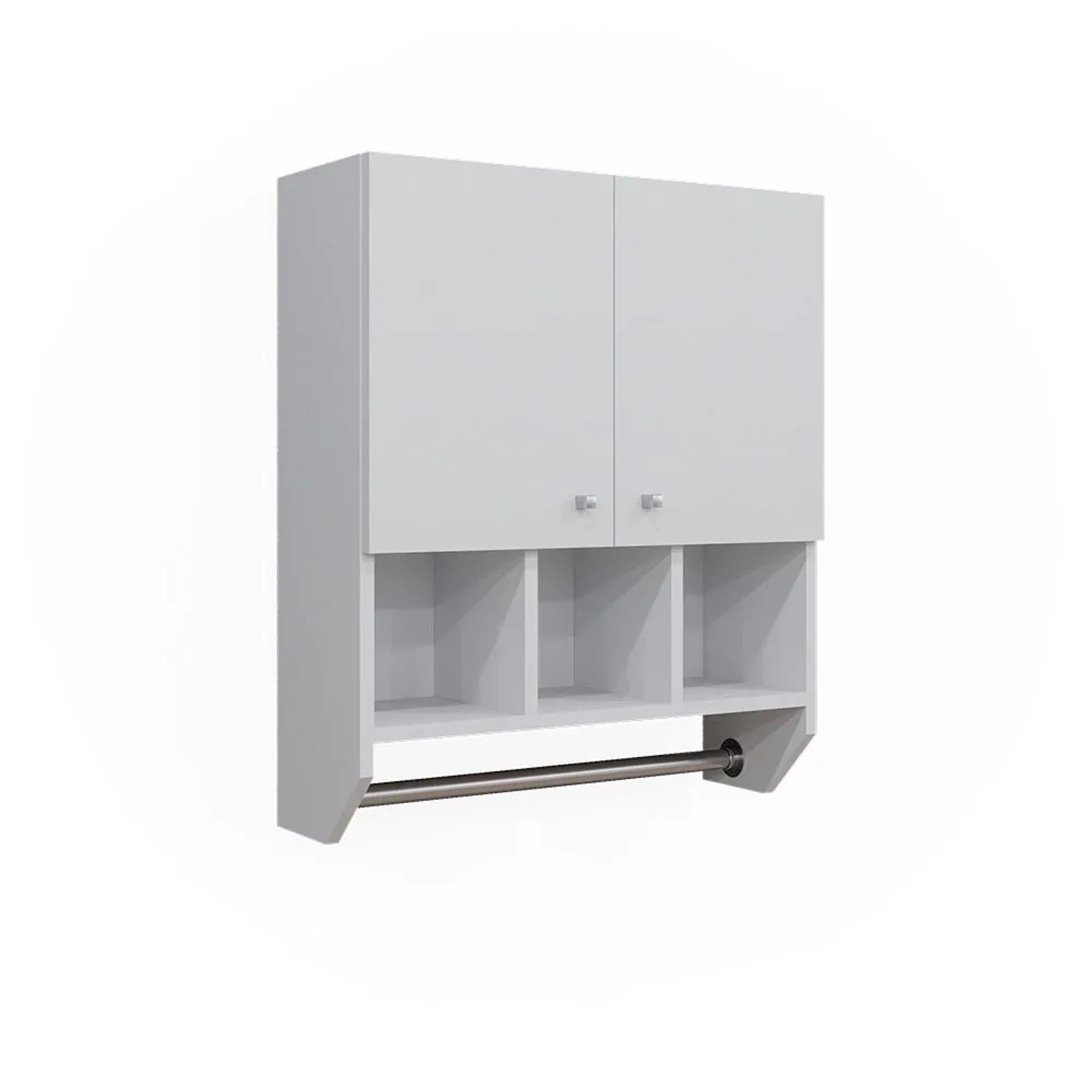 Vicco Badschrank Fynn Weiß 59 x 71 Hängeschrank mit 2 Türen