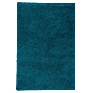 Snapstyle Hochflor Teppich Palace Petrol, 80x200cm. Flauschiger Shaggy Teppich in Petrol.
