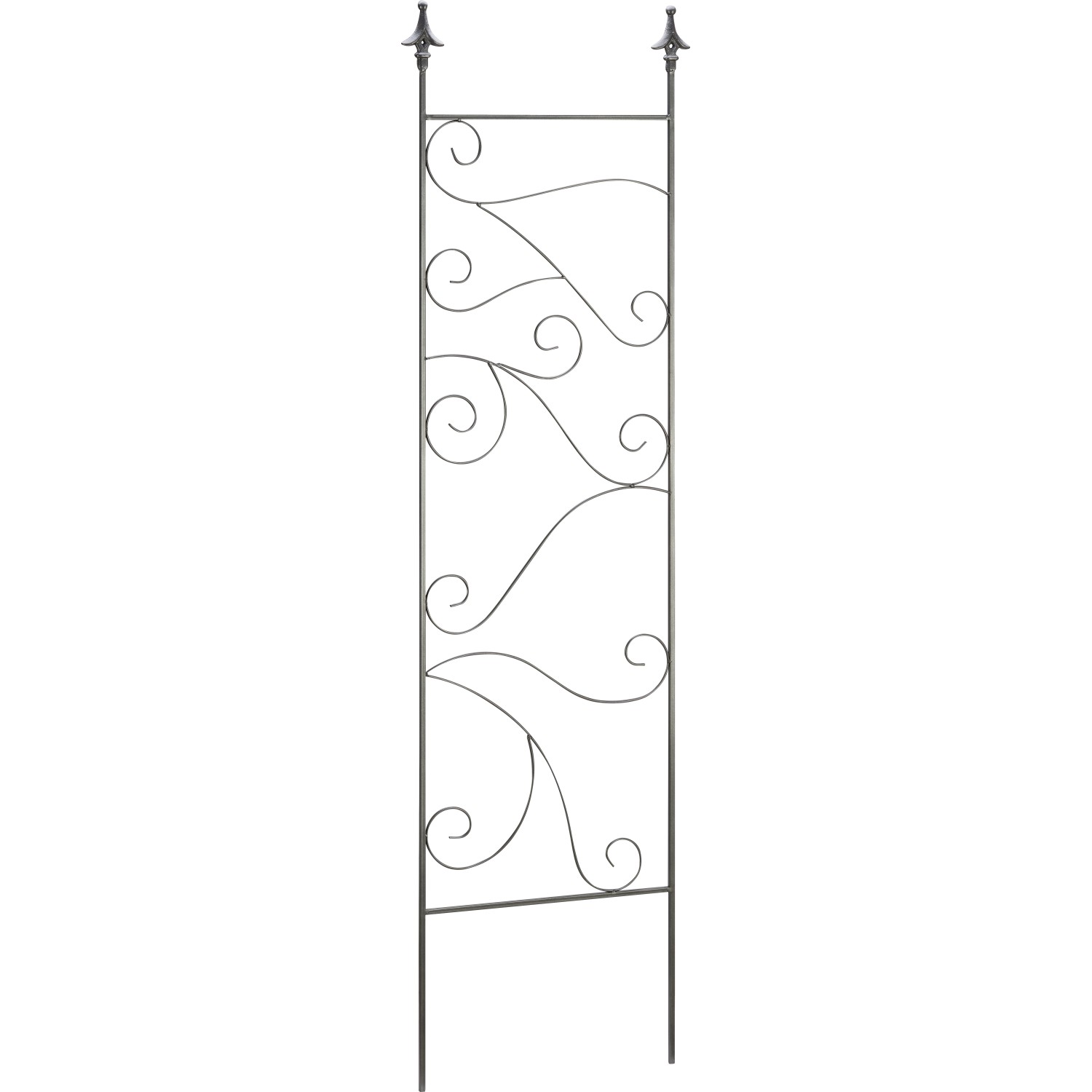Rankgitter Blume Eisen Dunkelgrau 43 cm x 1 cm x 150 cm günstig online kaufen