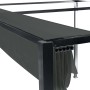 Detailaufnahme: Anthrazitfarbener Siena Garden Pavillon Sky mit verstellbarem Dach.