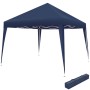 Tectake Pavillon Linosa 3 x 3 M Faltbar und Wasserabweisend 300 x 300 x 255 cm Blau