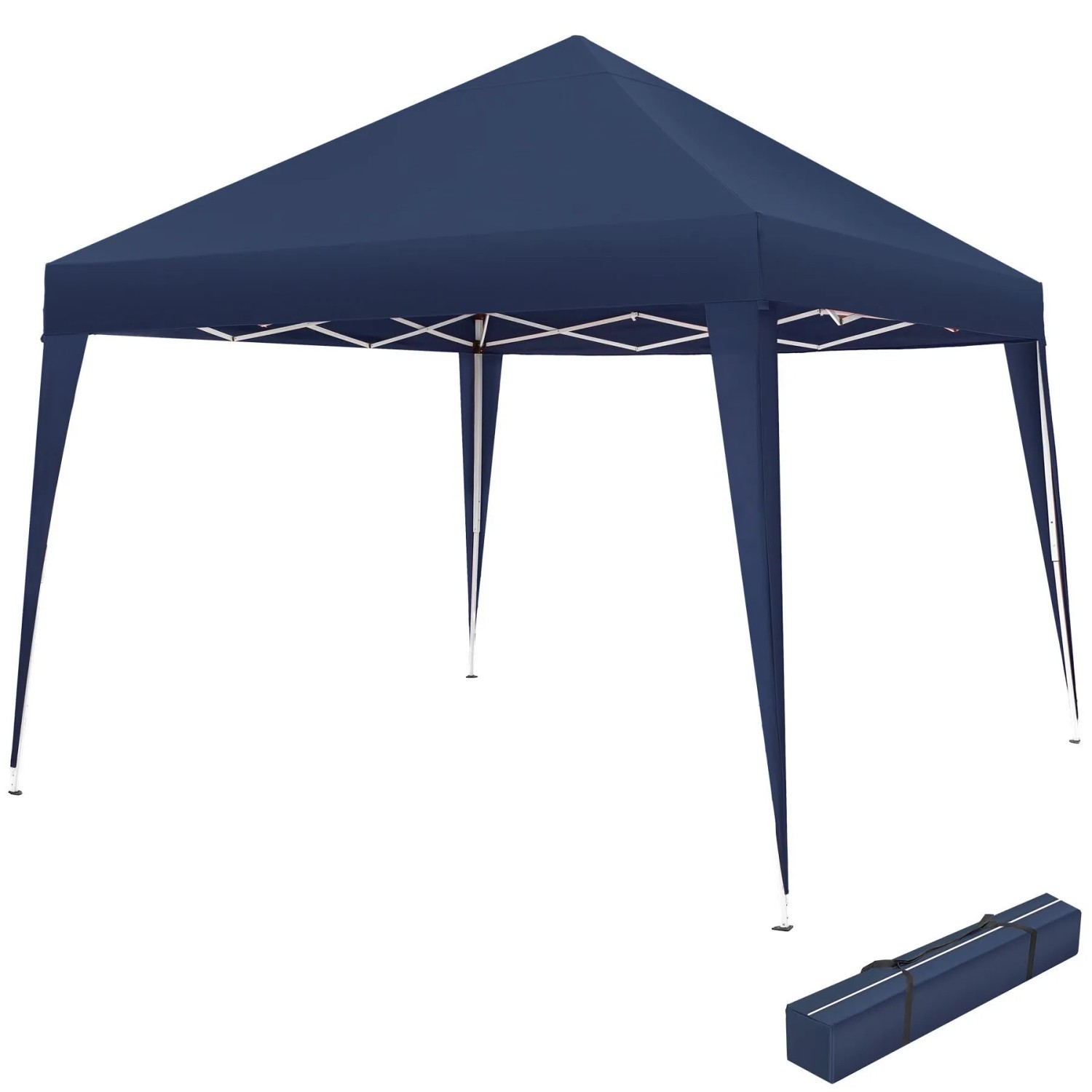 Tectake Pavillon Linosa 3 x 3 M Faltbar und Wasserabweisend  300 x 300 x 255 cm Blau