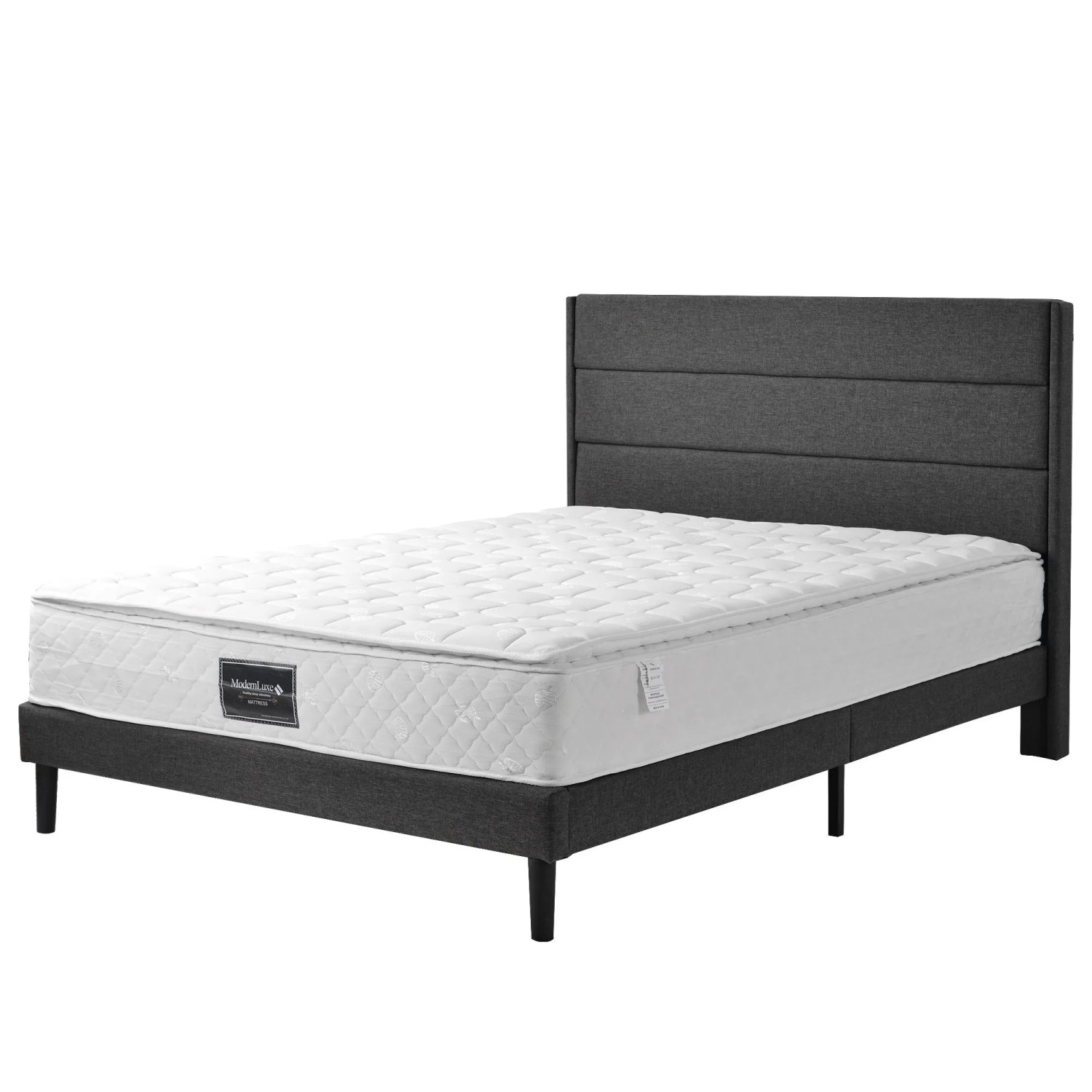 Okwish Polsterbett 140x200cm Mit Stauraum Schlafzimmer Beige Mit Matratze