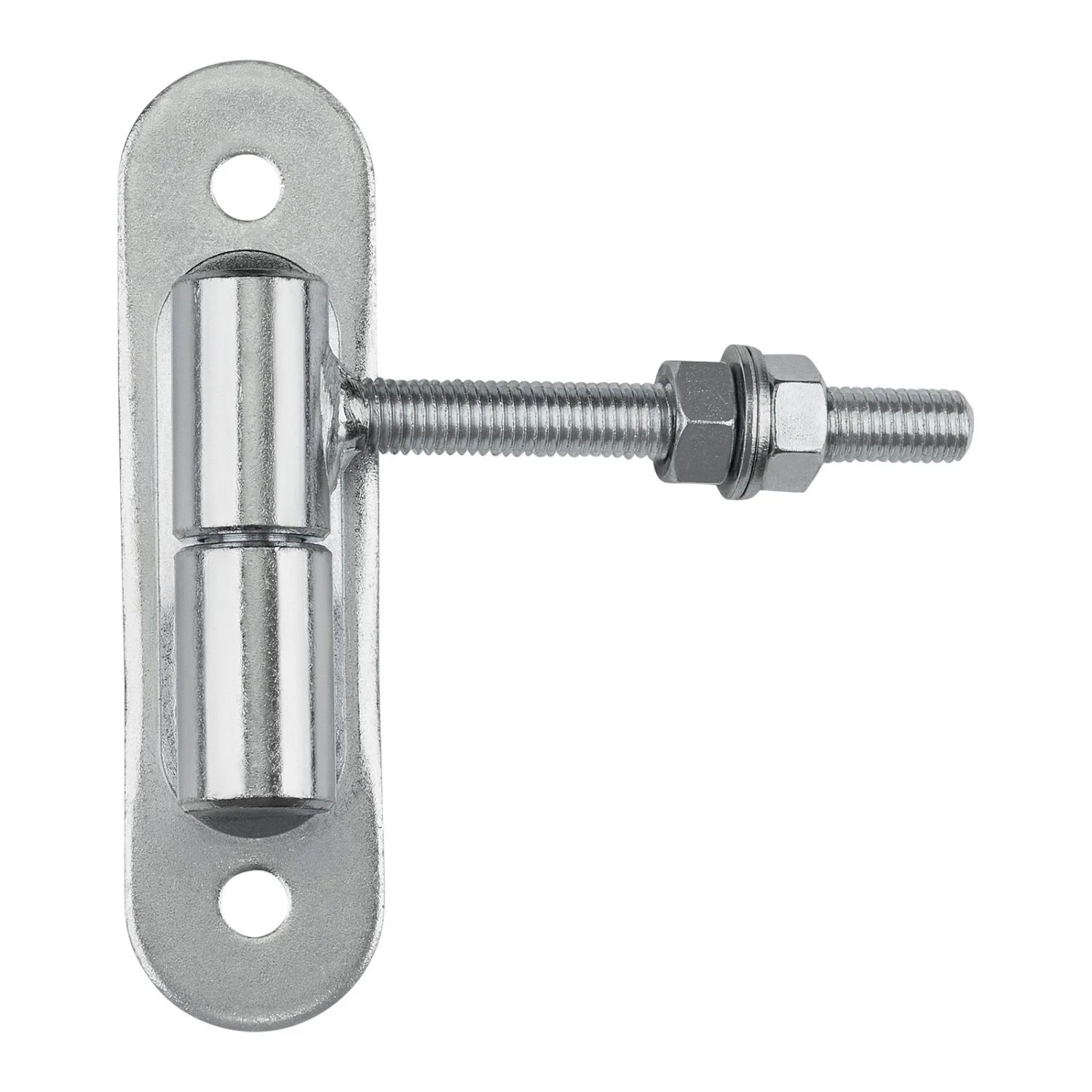 SOTECH Torangel Ø24 M12 x 96 mm mit Grundplatte 150 x 40 x 5 mm Stahl Verzinkt inkl. Muttern und Unterlegscheiben Tragkr...