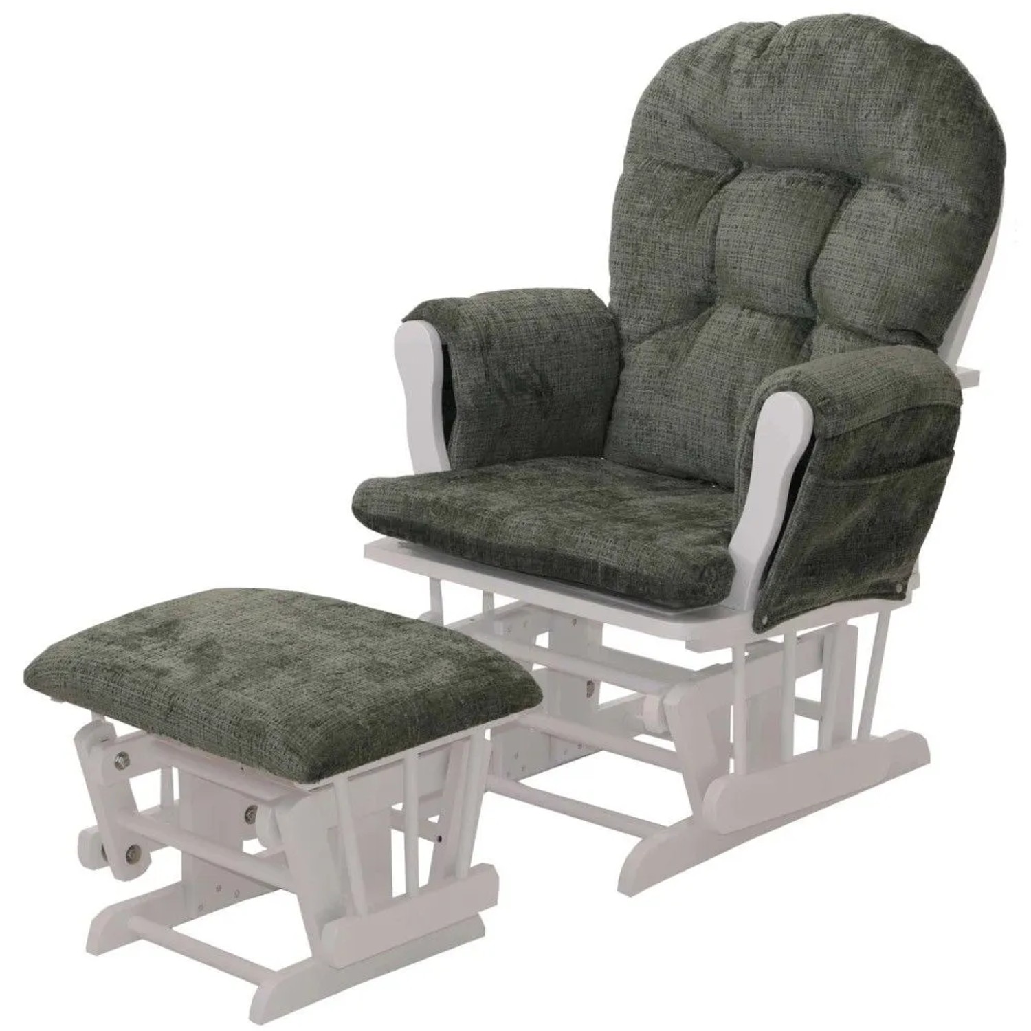MCW Relaxsessel C76 Grün Gestell Weiß