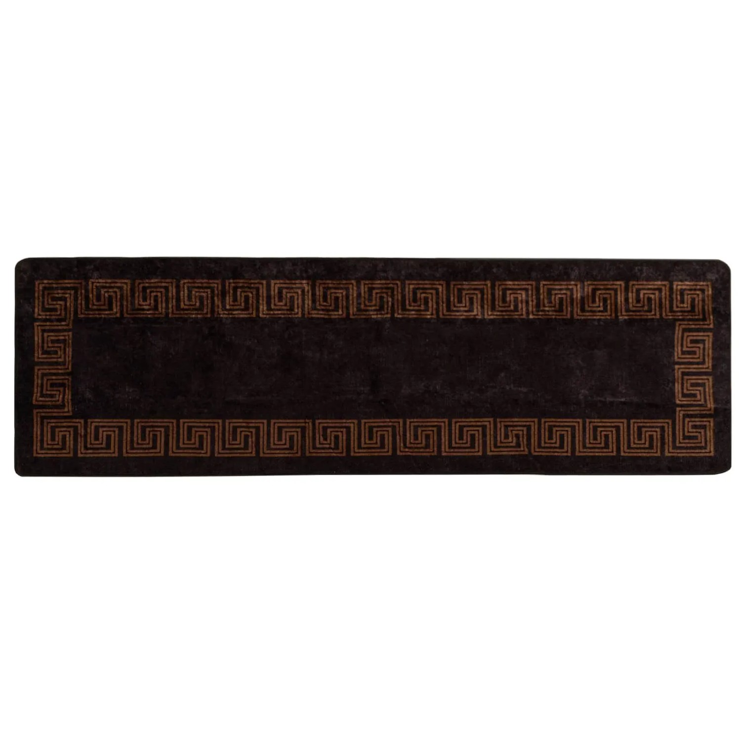 vidaXL Teppichläufer MARSA Schwarz 80 x 250 cm Polyester und PVC 42023288