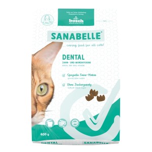 Sanabelle Katzen-Trockenfutter Dental Zahn- und Mundhygiene 400 g