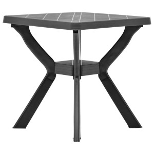 vidaXL Bistrotisch Anthrazit 70x70x72 cm Kunststoff 48801