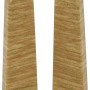 Endkappen SLK Cubica 60 Eiche Natur für Kabelkanäle, 2er-Set.