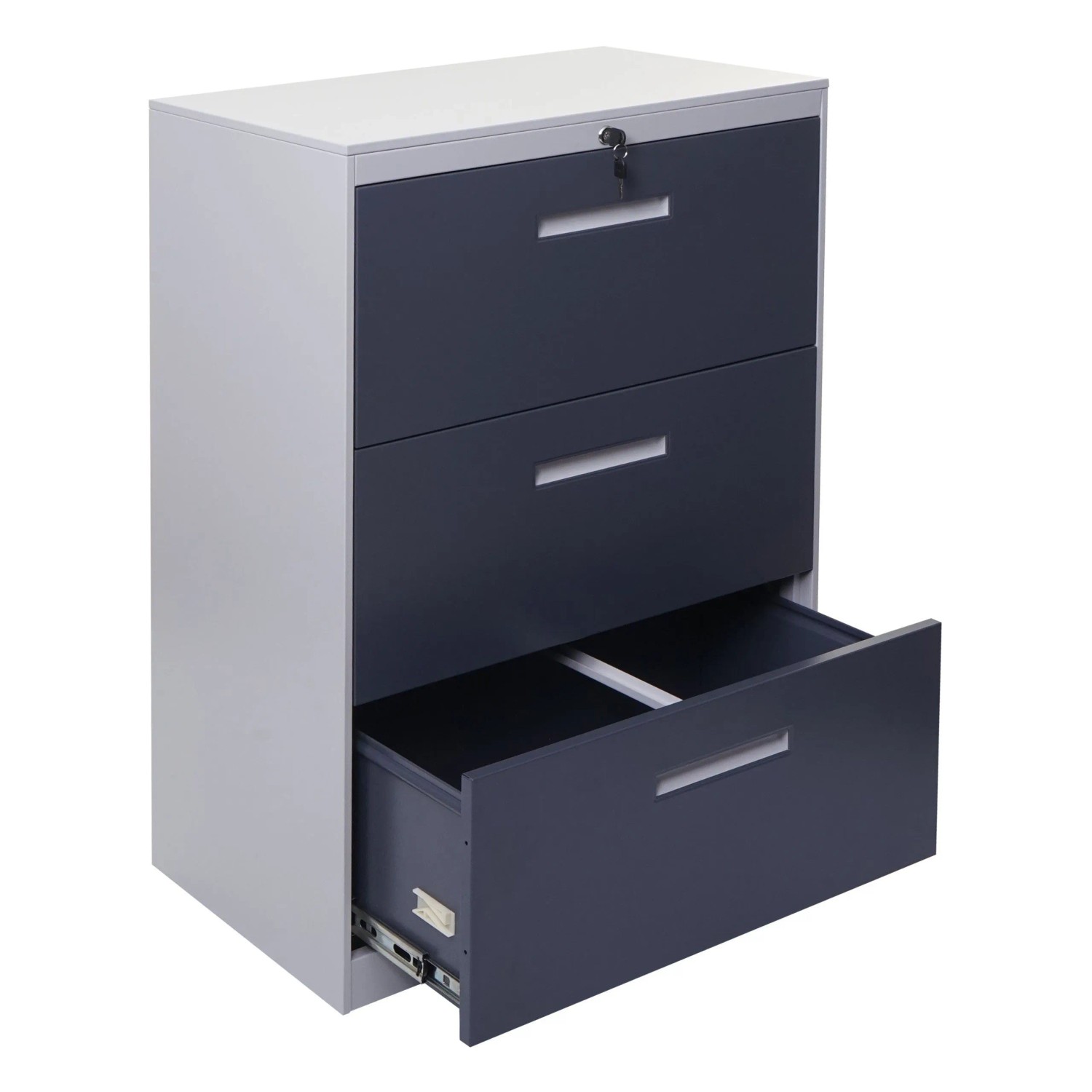 Proregal Hängeregisterschrank HxBxT 103x76x46 cm A4 Abschließbar Grau-Dunke günstig online kaufen