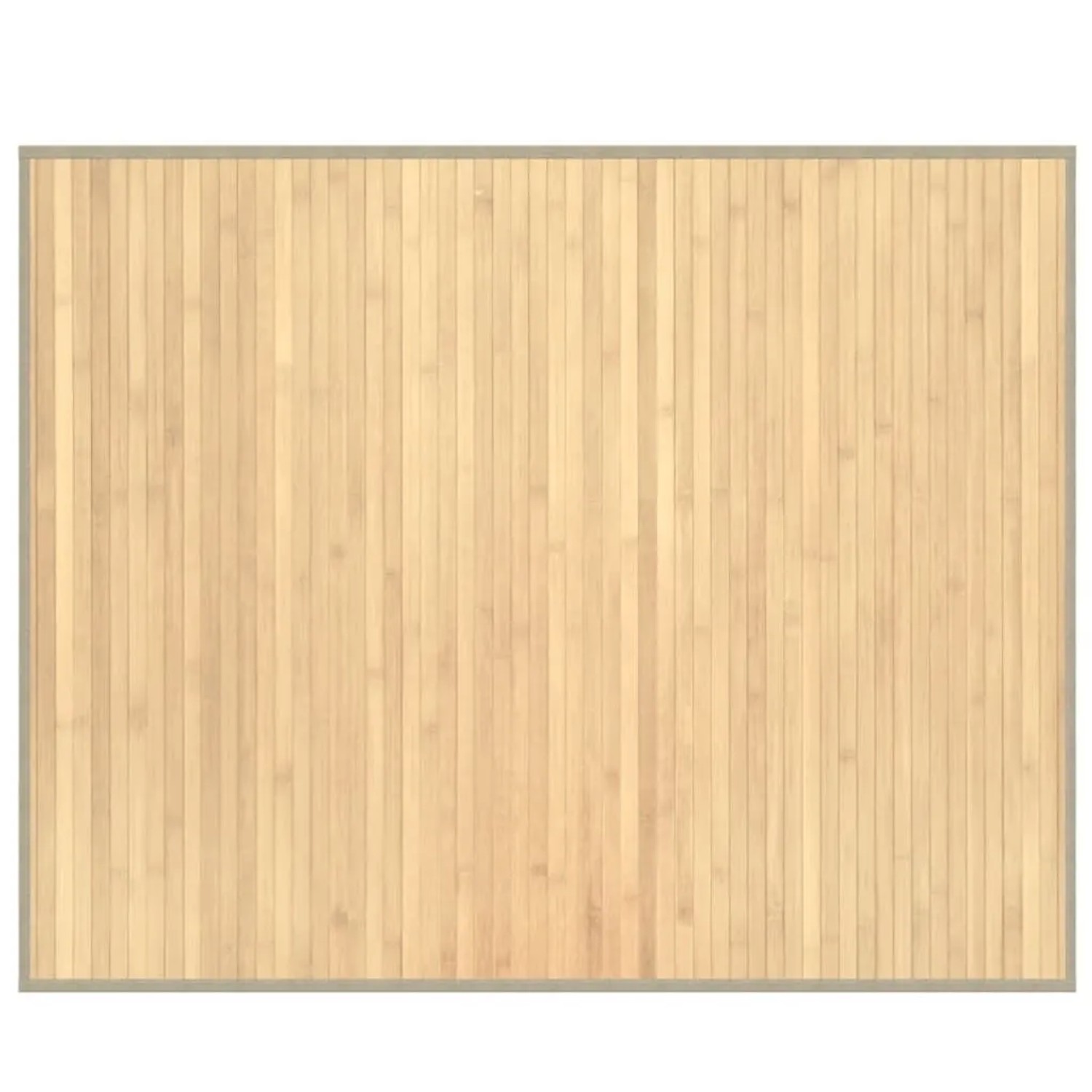vidaXL Teppich Rechteckig Hell Natur 80x100 cm Bambus 376903