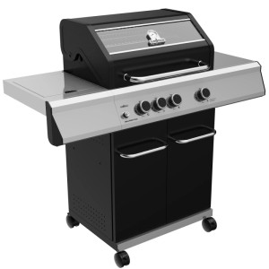 Grillfürst G310E 3 Brenner Gasgrill mit Hochtemperaturbrenner und Edelstahl Rosten