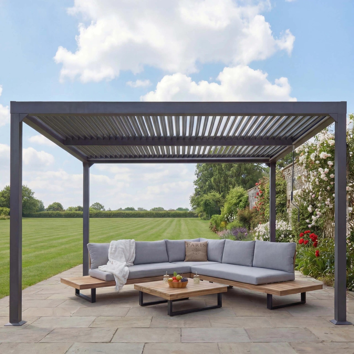 MCW Pergola L41 Anthrazit 3x3,7m