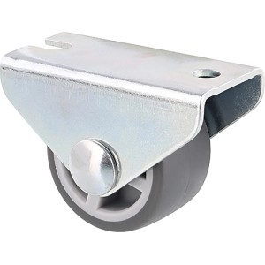 Wagner Möbel-Bockrolle, 40 kg Tragkraft, verzinkt, Ø 25 mm, mit Soft-Lauffläche.