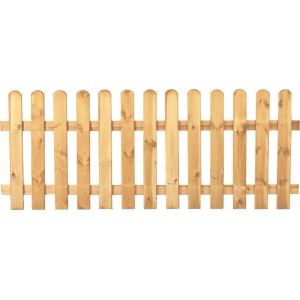 Gerader, grün druckimprägnierter T & J Gartenzaun, 200x80 cm, aus Kiefer/Fichte.