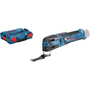 Bosch Professional Akku-Multi-Cutter GOP 12 V-28 Solo mit L-Boxx. Akku-Multitool für Trockenbau, Küche & Schleifen.