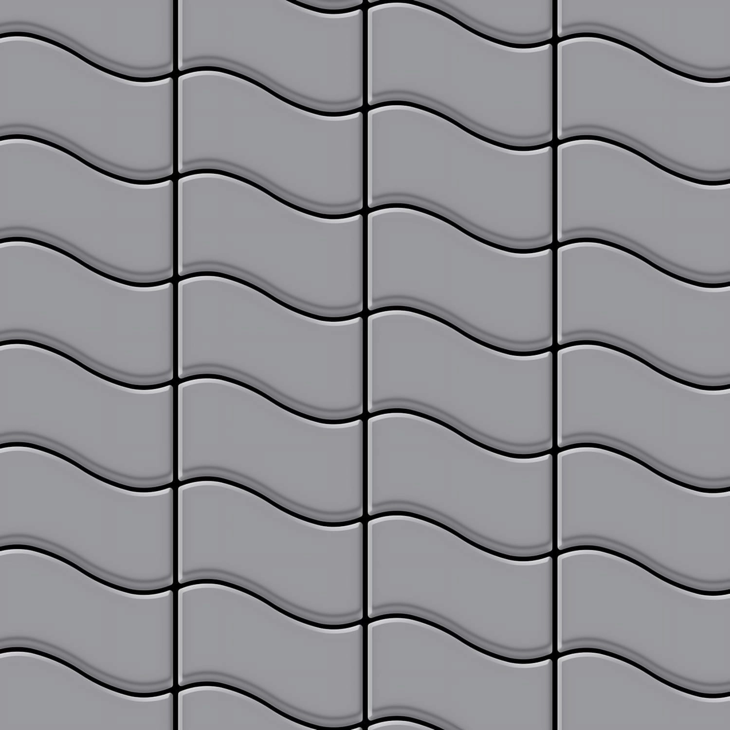 ALLOY Mosaik Fliese Massiv Metall Edelstahl Matt Grau 1,6mm Stark Flux-s-s- günstig online kaufen