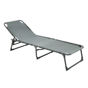 Svita Sonnenliege, 2er Set, klappbar, hellgrau, mit verstellbarer Rückenlehne.