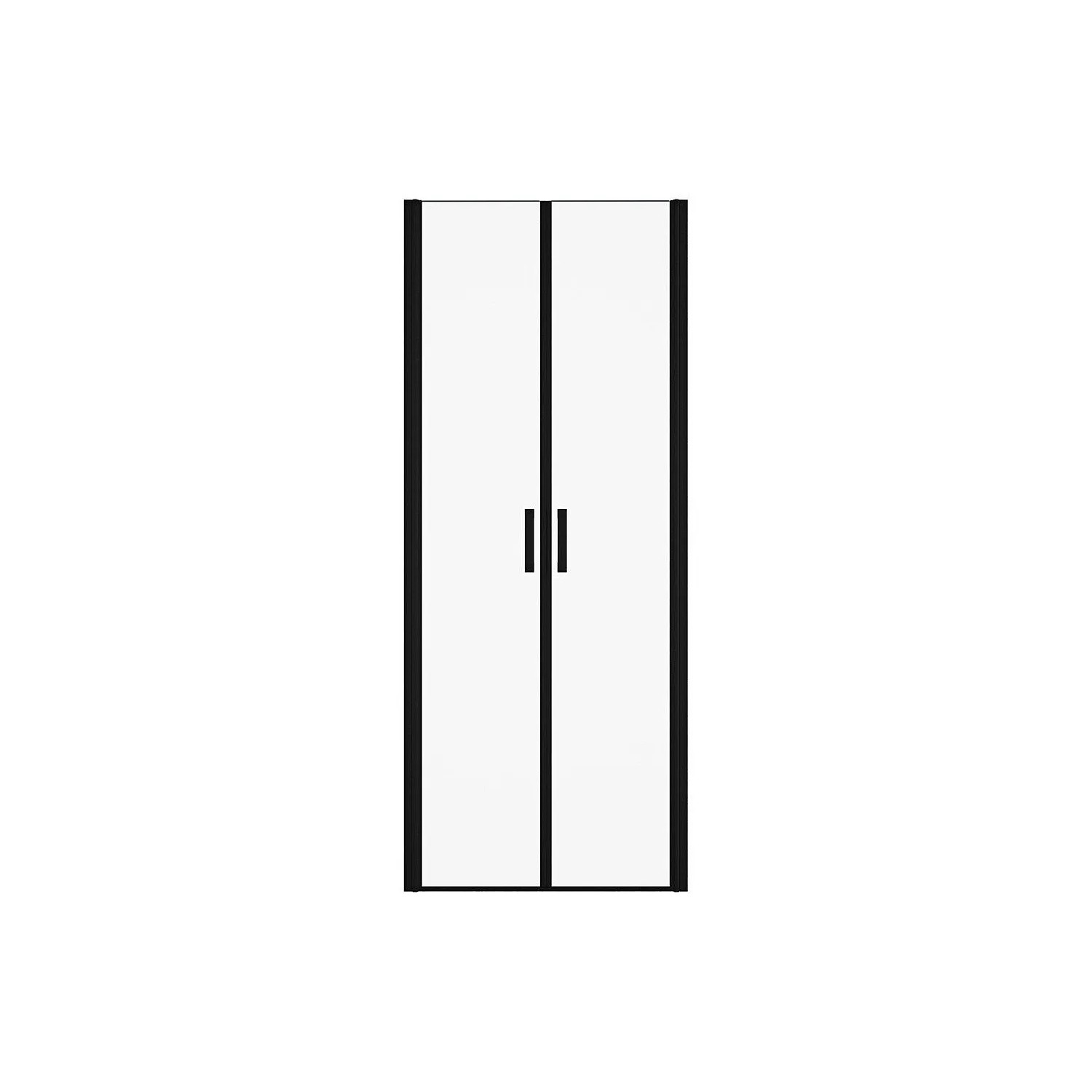 Vente-unique Duschtür Sarasota Schwarz 70 cm