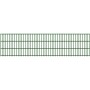 Moosgrüne Doppelstabmatte 8/6/8 mm, 250x63 cm, für Gartenzäune.