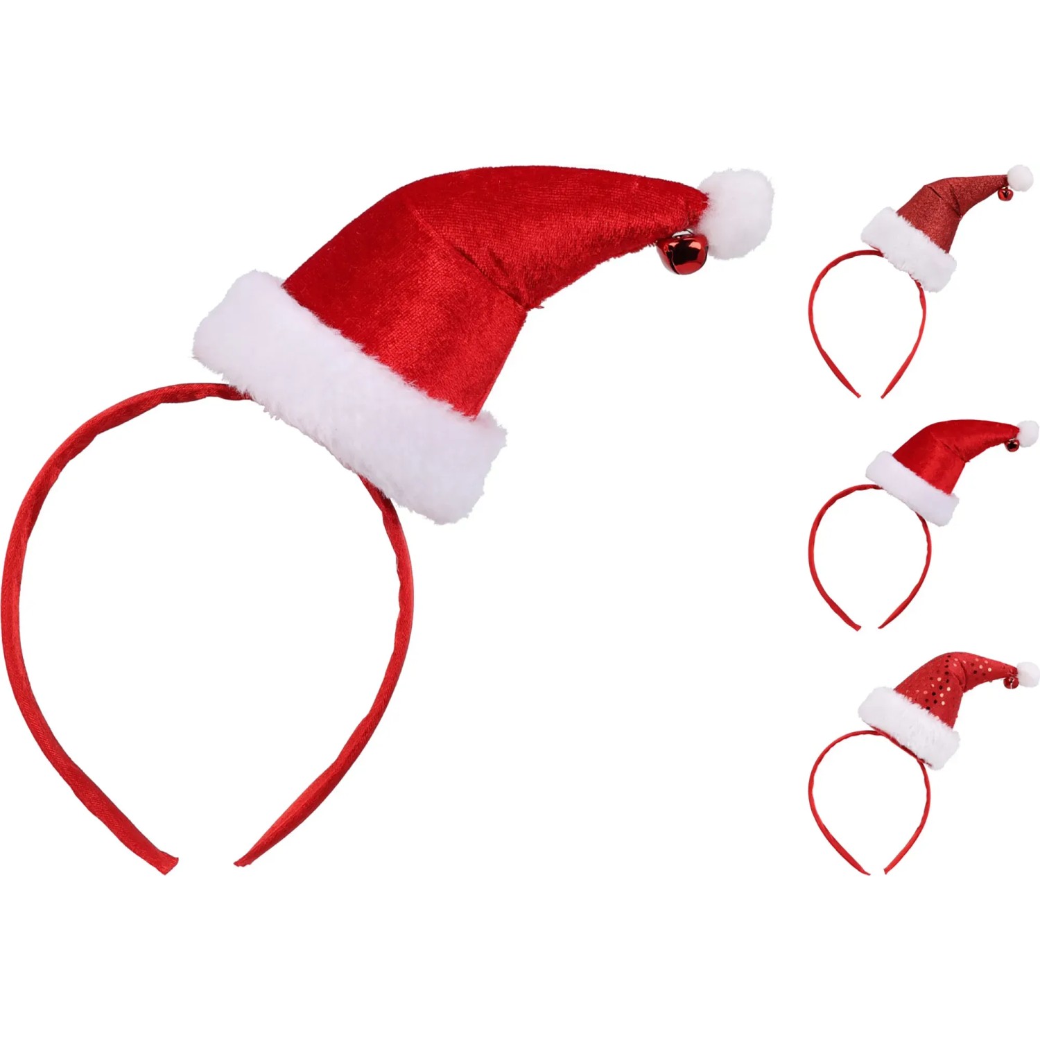 Weihnachtshaarreif Rot-Weiß 15 x 24 x 8 cm kaufen bei OBI