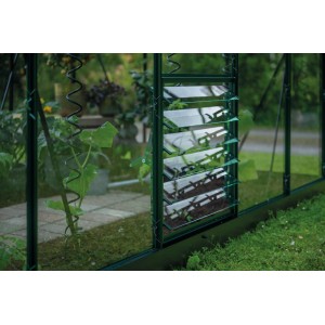 Grünes Halls Lamellenlüfter-Set Icon Planthouse/Lean-To, 188x61cm, für Gewächshaus-Belüftung.
