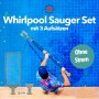 Canadian Spa Whirlpool Sauger Set Deluxe mit 3 Aufsätzen zur Poolreinigung.